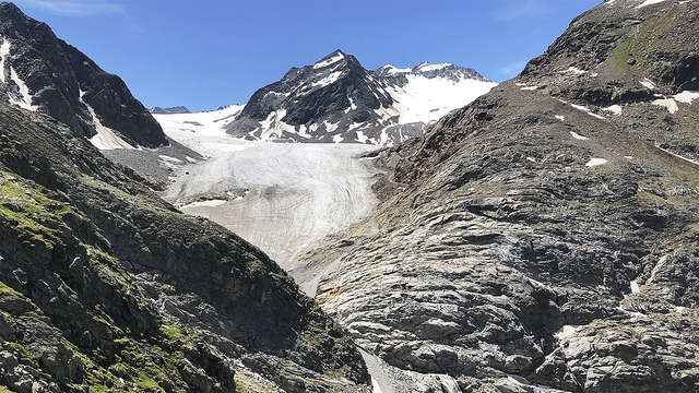 Auch am Gletscher Mittelbergferner in den Ötztaler Alpen machte die Wandergruppe Station | Foto: Piwecki