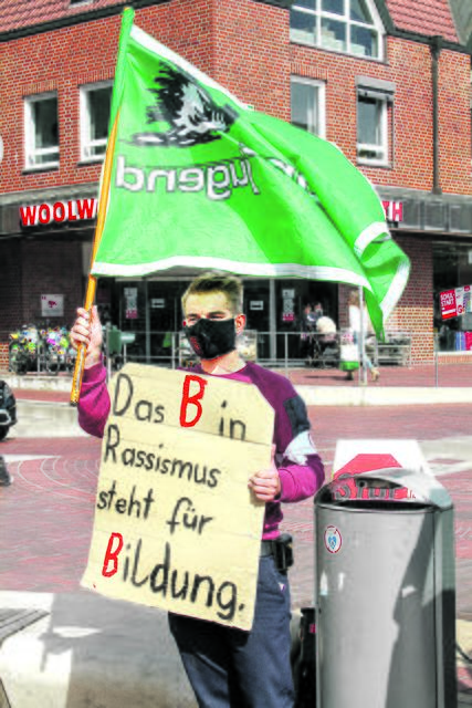 Lukas Lege verdeutlichte, was er von Rassismus hält