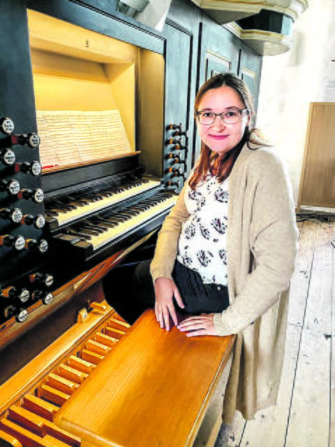 Kann der an Orgel musikalisch wieder alle Register ziehen: Kantorin Olga Persits