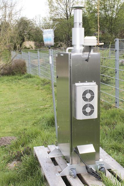 Eine der vier Messstationen in Bützfleth