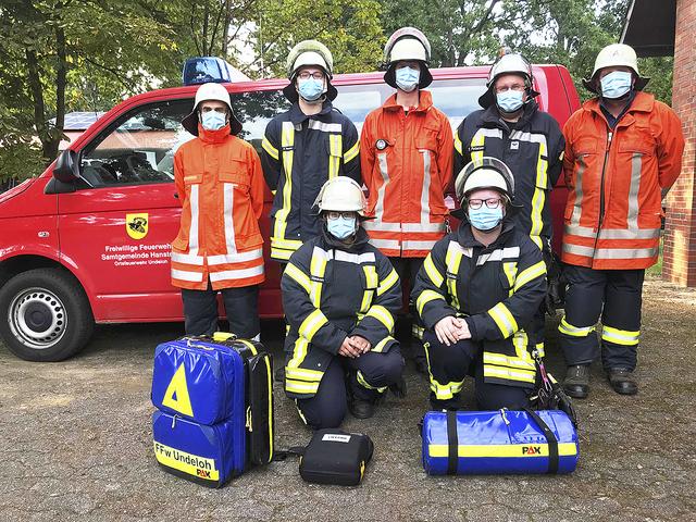 Die Helfer-vor-Ort-Gruppe (HvO) der Feuerwehr Undeloh 
verfügt über eine erweiterte medizinische Ausrüstung | Foto: Feuerwehr Undeloh