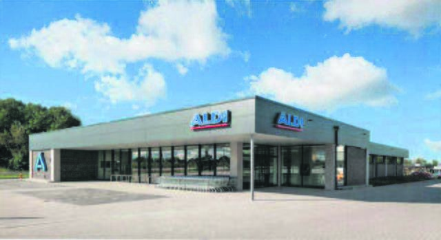 So soll der neue Aldi aussehen, der
am 1. Dezember eröffnet wird