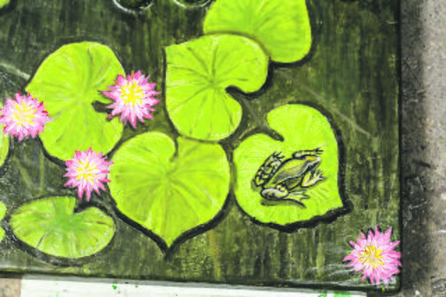 Überall gibt es etwas zu
entdecken - zum Beispiel den kleinen Flosch