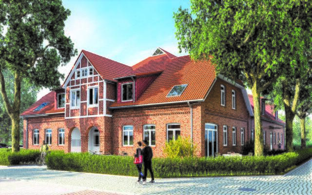 Die Außenfassade wird weitgehend an das Gasthaus erinnern: So soll der Wohn-Neubau nach der Fertigstellung aussehen | Foto: Mahn Ammon &amp; Co. GmbH