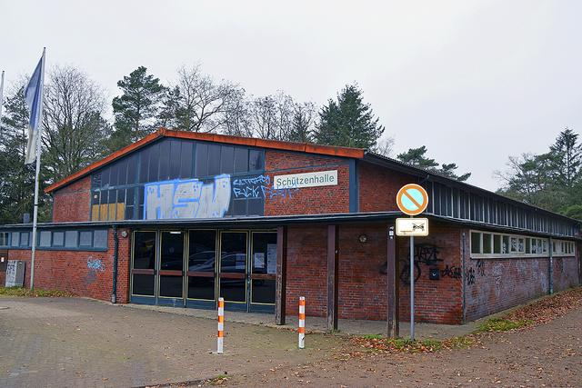 Die Schützenhalle in Buchholz an der Richard-Schmidt Straße