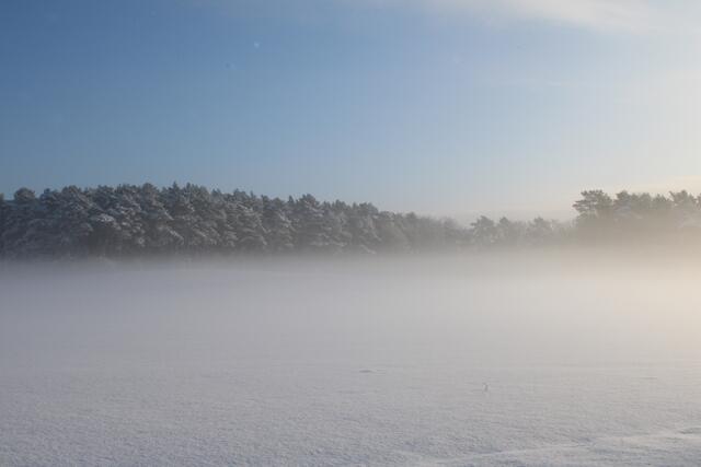 Das ist kein Nebel, sondern Schnee 