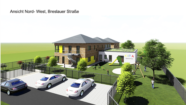 ... und von der Breslauer Straße aus