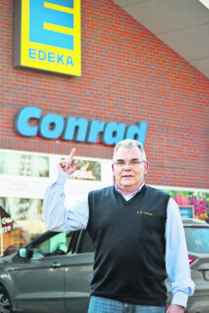 Klaus-Dieter Conrad empfiehlt den Einkauf in der Region