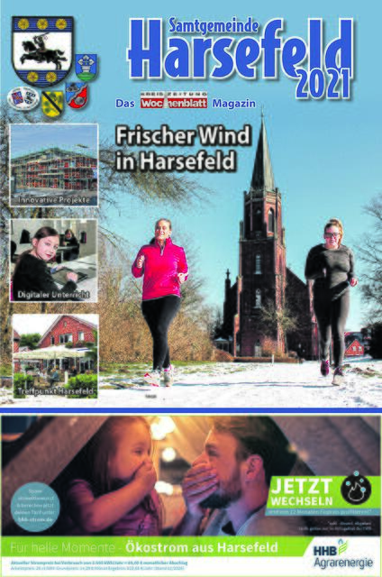 Ein Highlight für Mona Brunnert: Das
Harsefeld-Magazin in jedem Februar