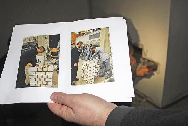 Beweisfotos: Es gab eine Zeitkapsel. Doch wo ist sie geblieben? Fotos: tk