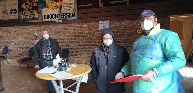 Gut besucht: das Testzentrum in Drochtersen | Foto: ig