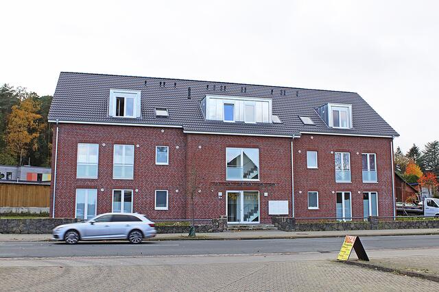 Wurde 2019 als erstes KWG-Projekt errichtet: das
Mehrfamilienhaus mit zehn Wohnungen in Salzhausen
