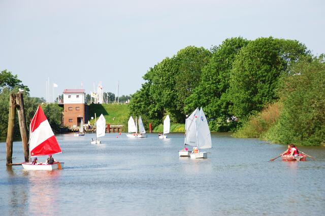 Opti-Kursus vom Altländer Yachtclub in Neuenschleuse Fotos: sla