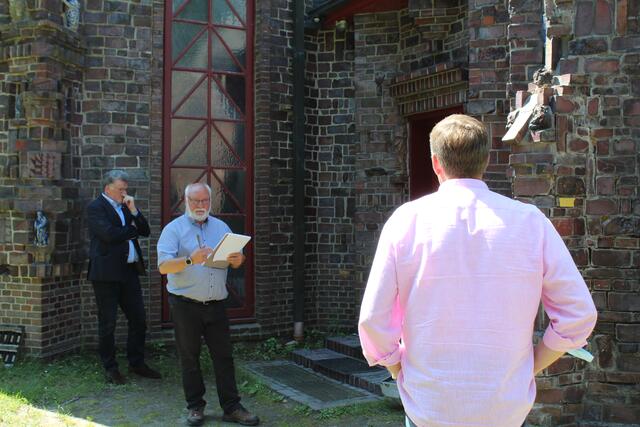 Projektleiter Christoph Probst erklärt, wo die Herausforderung bei der Sanierung des Kunsttempels liegt