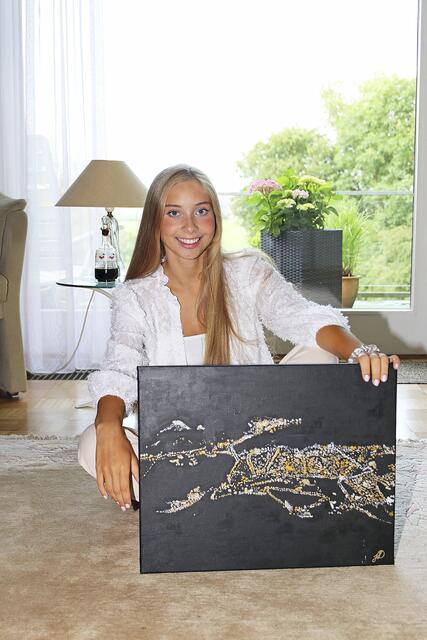 "Lights" heißt dieses Bild der jungen Künstlerin | Foto: jd