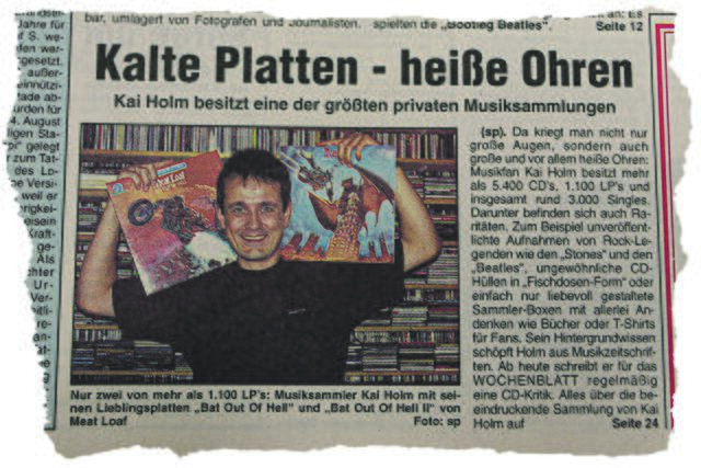 So kündigte das WOCHENBLATT 1998 den Start der Serie mit den CD-Kritiken an