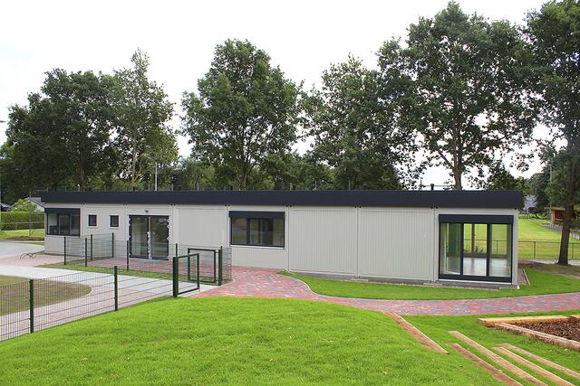 Der Kindergarten-Neubau entstand in Modulbauweise | Foto: sb