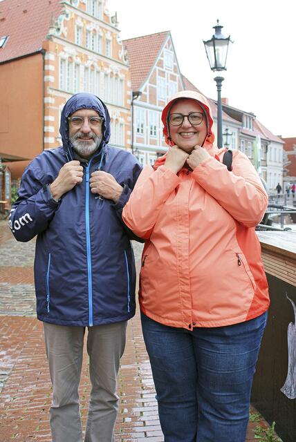 Gut eingepackt: Karl-Heinz und Fatima Morawietz | Foto: jab