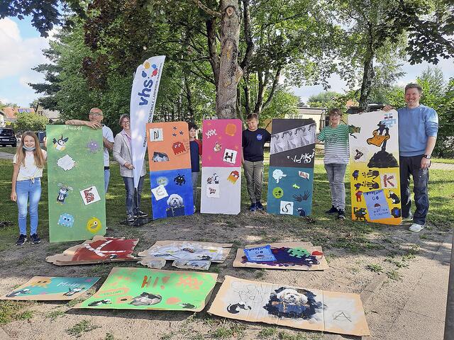 Geballte Kreativität: Im "TalentCAMPus" wandelten die Jugendlichen unter fachlicher Anleitung auf den Spuren
berühmter Street-Art-Künstler
