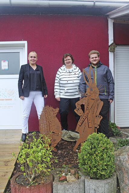 Die Organisatoren Birge Tramontin, Sabine und Florian Ringel  | Foto: wd