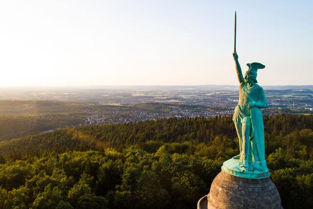 Das Hermannsdenkmal ist eines der bekanntesten Monumente in Deutschland