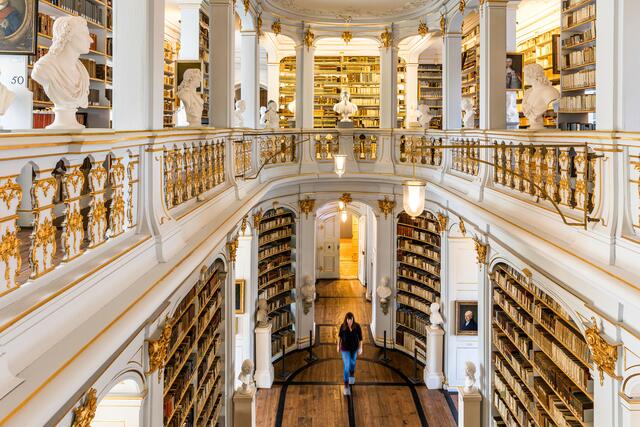 ... die Anna Amalia Bibliothek mit ihrem Rokokosaal in Weimar und ...