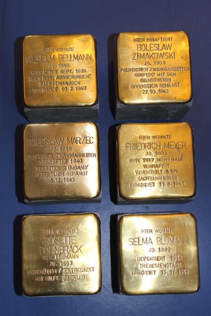Diese Stolpersteine werden in Tostedt und Heidenau verlegt