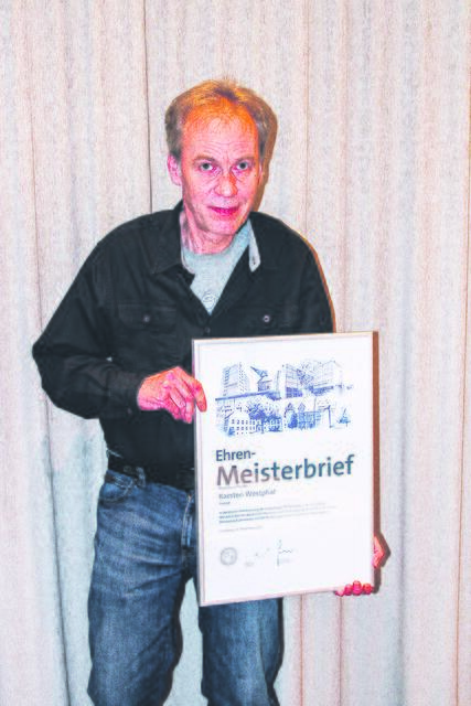 Karsten Westphal erhielt den Ehren-Meisterbrief