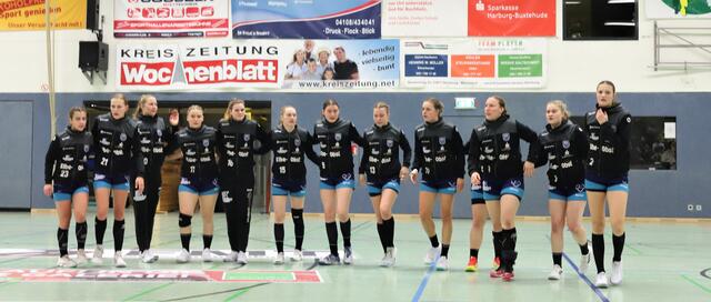 Das Gästeteam aus Buxtehude vor Spielbeginn | Foto: cc