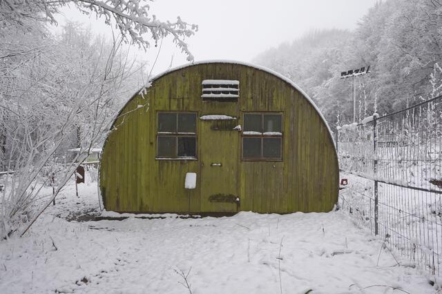 Das Nissenhaus (im Winter 2020/2021) im Freilichtmuseum am Kiekeberg