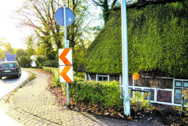 Im vergangenen November gab es "nur" eine Kurvenleittafel | Foto: bim