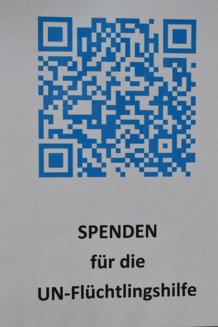 Über diesen QR-Code gelangt man zum Spendenkonto | Foto: bim