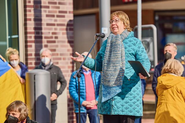 Pastorin Ulrike Seebo: "Lassen Sie uns die russischen Menschen achten!" | Foto: Helms