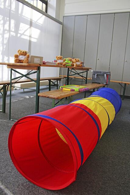 Die Spieleecke im Ankunfts-zentrum ist schon jetzt unter den Kindern beliebt | Foto: sv