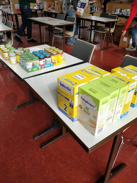 Die gespendete Babynahrung | Foto: Ulrike Böß 