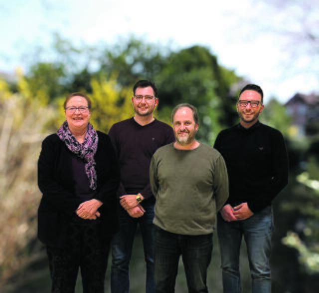 Unterstützen den Vorsitzenden im Vorstand (v. li.): Linda Schmiedebach, Harald Niklasdotter, Thomas Scheiber und 
Benjamin Brandt   | Foto: Frithjof Brandt