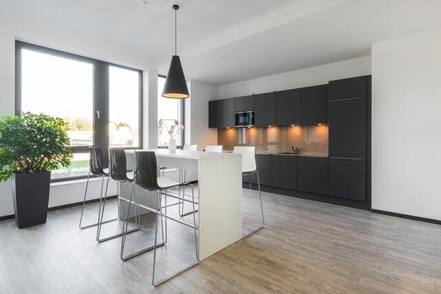 Modern ausgestattet: die Sozialräume bei IN-TIME | Foto: Friederike Hegner