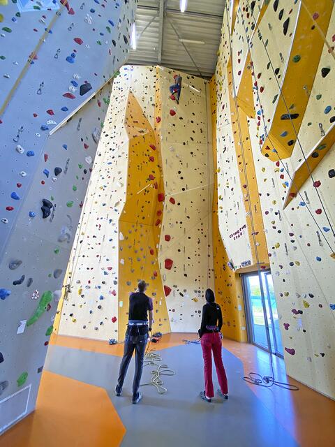 Hoch hinaus: Auf bis zu 17,50 Meter können die Sportler emporklettern | Foto: Reglitzky