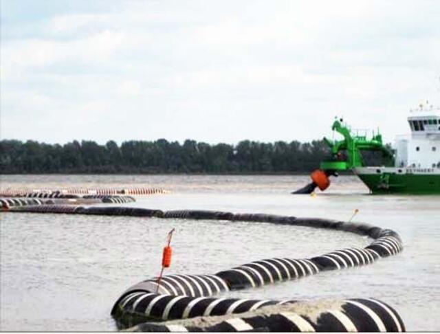 Beispiel für die geplante Ufervorspülung auf der Elbe | Foto: WSA