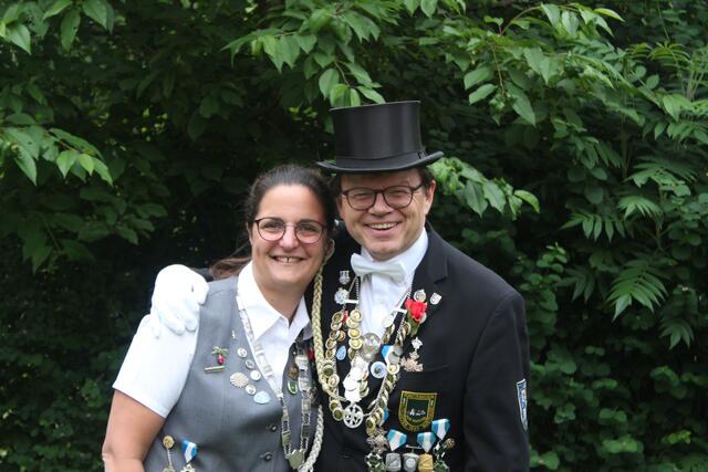 Sonnenkönigin Christin Reich und Vogelkönig Martin Ruehs