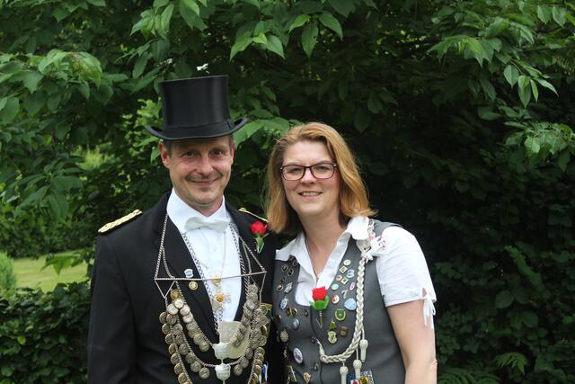 Schützenkönig Lars Meyer mit Königin Kerstin Seifert