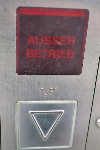 Viel zu oft fallen die störanfälligen Fahrstühle aus | Foto: bim