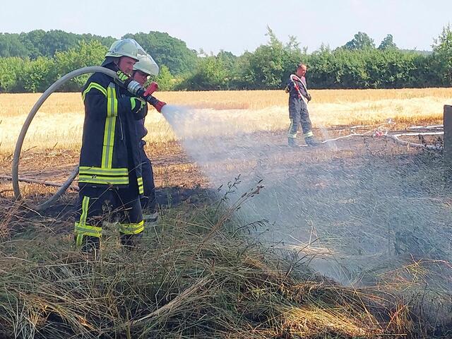 Die Feuerwehr hatte den Brand schnell unter Kontrolle | Foto: Mathias Wille