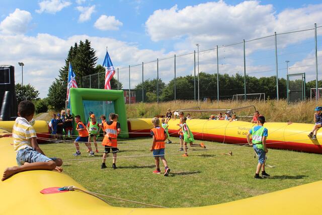 Das Human Table Soccer war heiß begehrt