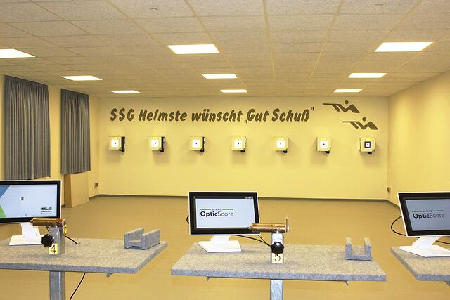 Insgesamt gibt es sieben digitale Luftgewehrstände | Foto: sb