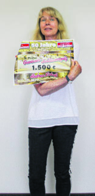 ... und dann: große Freude bei Andrea Lukaß!