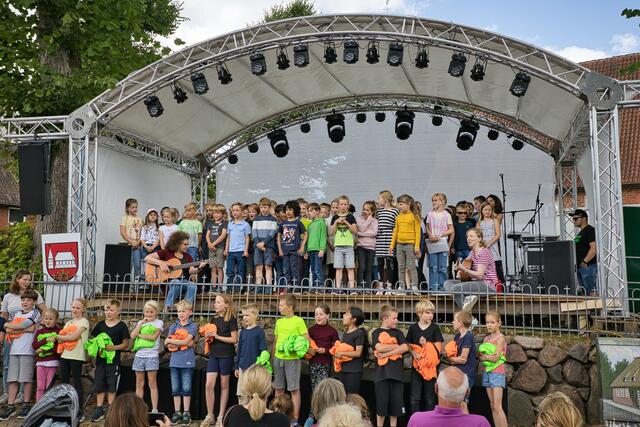 Auf der Bühne zeigten Vereine und Institutionen aus Egestorf, was sie drauf haben | Foto: Gemeinde Egestorf