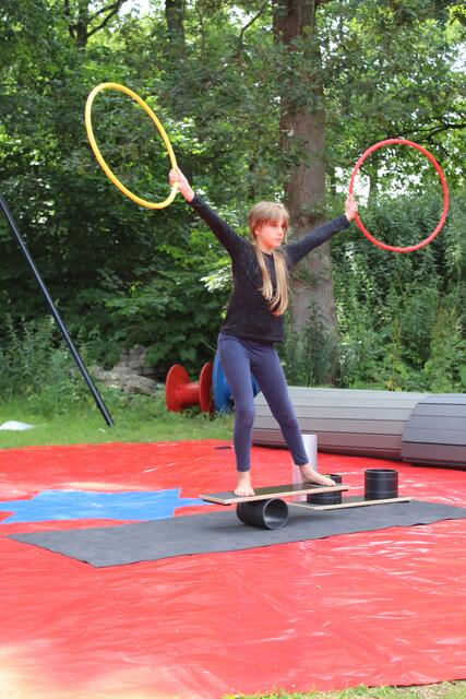 Balance auf dem Rola-Bola | Foto: pm