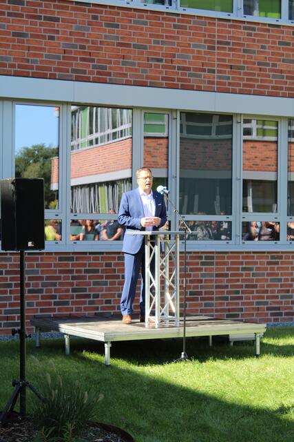 Landrat Kai Seefried bei der Einweihung des Hauses | Foto: pm