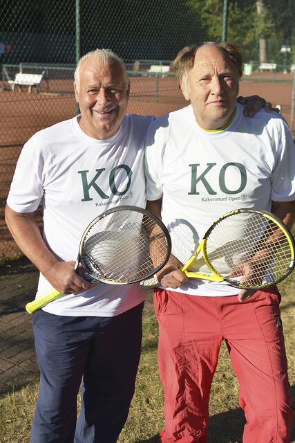 Belegten den ersten Platz der Herren 60: Jörg Barautzki (li.) und Rudolf Schwerk  | Foto: Sebastian Pötzscher